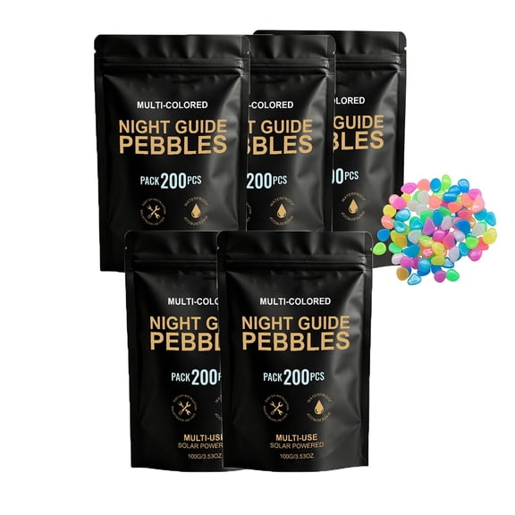 SPOORYYO Luminous Decorative Pebbles for Garden Pathways and Fish Tanks Nighttime Ambiance