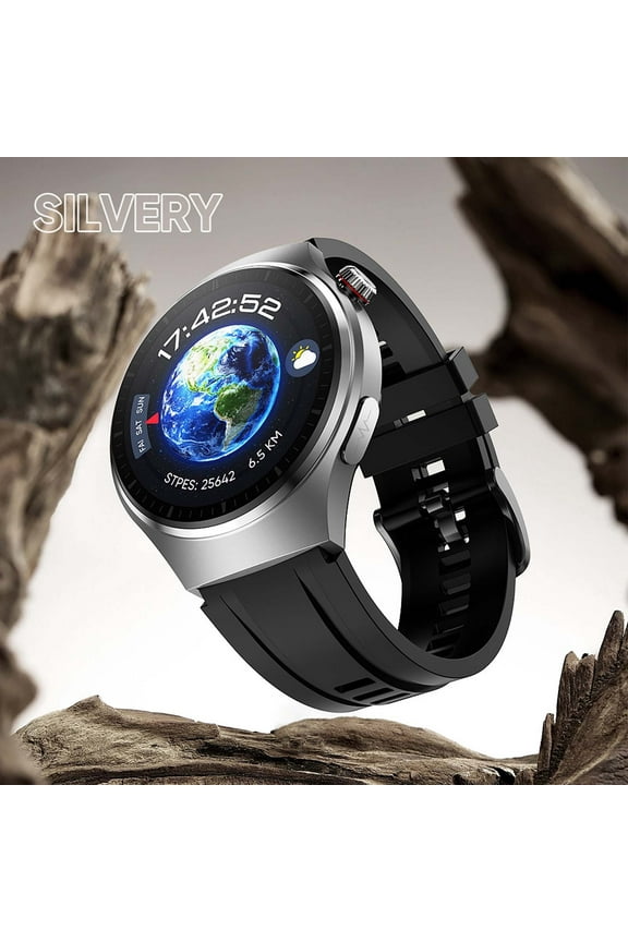 MT200 Smartwatch with 1.43" AMOLED Screen, Bluetooth Call, Body Temperature Monitoring, IP67 Waterproof, 24/7 Health Tracking, Bluetooth LE 5.0, 466*466 Resolution