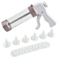 thumbnail image 1 of SPOORYYO Manual Extruder Set with 10 Molds and 6 Nozzles for Cookie and Pastry Making - Easy to Use and Clean, Ideal for Baking Decorations, 1 of 9