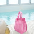 thumbnail image 1 of SPOORYYO Mesh Wash Bag with Multiple Pockets - Portable Travel Toiletry Organizer, Beach Toy Storage & Gym Bag - Breathable Polyester Mesh with Snap Closure, 1 of 6
