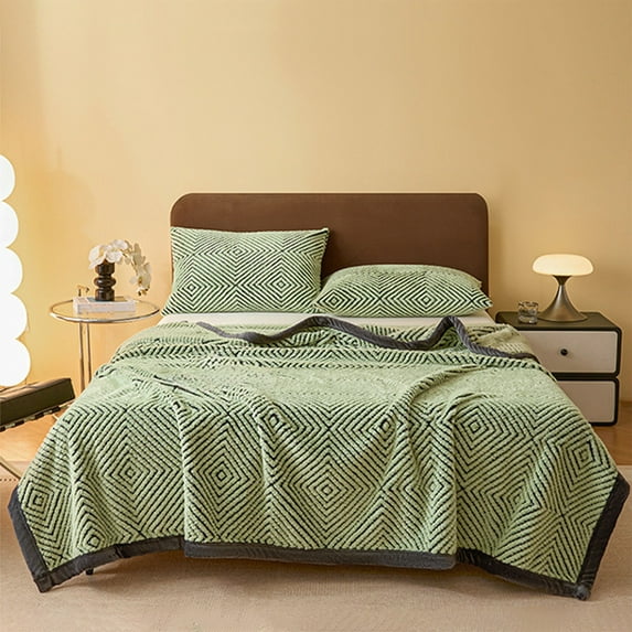 SPOORYYO Milk Velvet Blanket Shawl Luncheon Blanket Sofa Cover Blanket Sheet