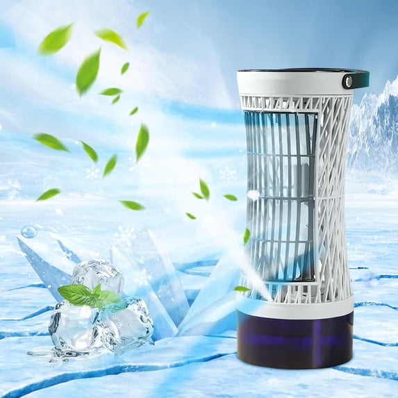 HOZVOMI Mini Desktop Fan Humidifier Portable Mute Tower Fan for Office Home USB Cooling Circulating Fan
