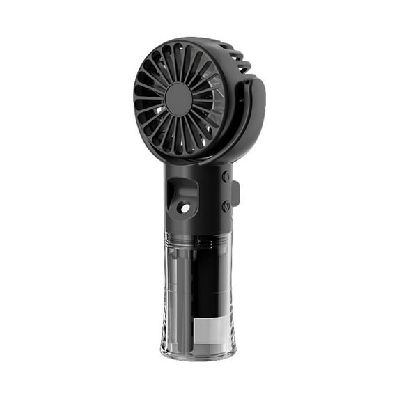SPOORYYO Misting Fan Portable, Handheld Mini Fan Rechargeable, Battery Operated Spray Water Mist Fan with 4 Wind Speeds, Suitable for Travel, Home, Office, Bedroom