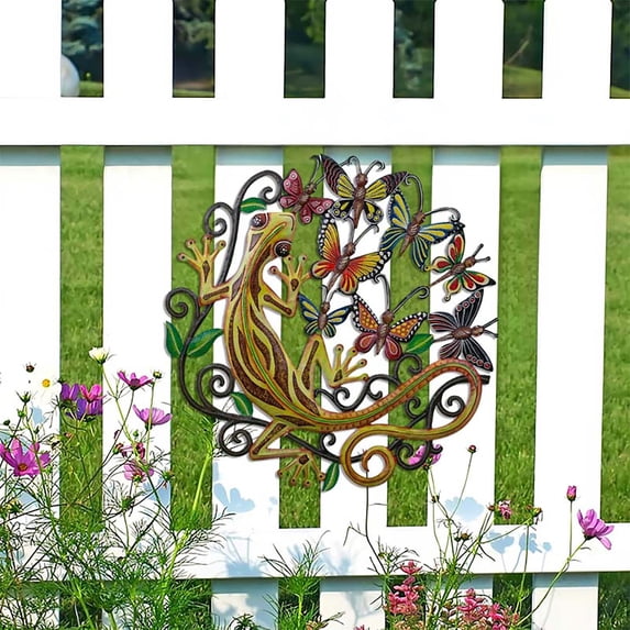 SPOORYYO Modern Metal Wall Art Decor Iron Wall Hanging Sculpture Waterproof for Outdoor Indoor Living Room Bedroom Balcony Decoration