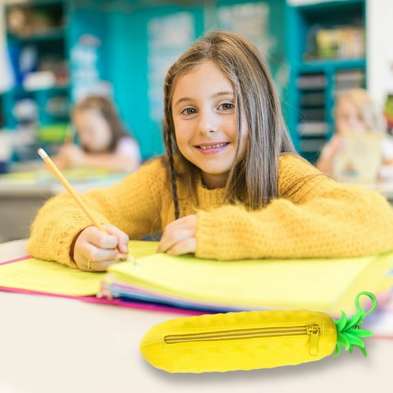 SPOORYYO Multi-Color Silicone Pencil Case for Students - Portable, Durable & Versatile Storage Bag with Personalized Designs