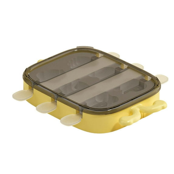 SPOORYYO Multipurpose Ice Cream Molds for Homemade Popsicles and Ice Cubes - Food Grade Safety and Reusable Design with Lid