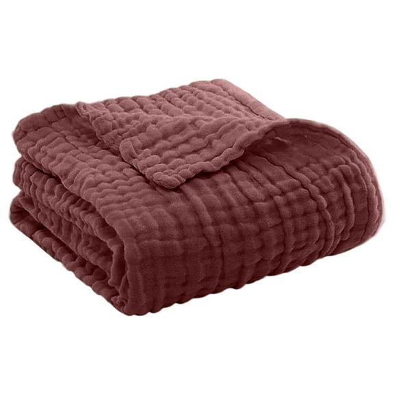 SPOORYYO Muslin Blanket for Adults, Summer Lightweight Breathable Blanket, Soft Washable Blanket for Sensitive Skin, All-Season Bedspread Travel Blanket