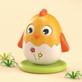 thumbnail image 1 of SPOORYYO Non-Tipping Chick-Shaped Bell Toy – Educational Wobble Toy with Blinking Eyes & Gentle Sound, Crawling Practice Baby Toy, Safe & Durable for Toddlers, 1 of 8