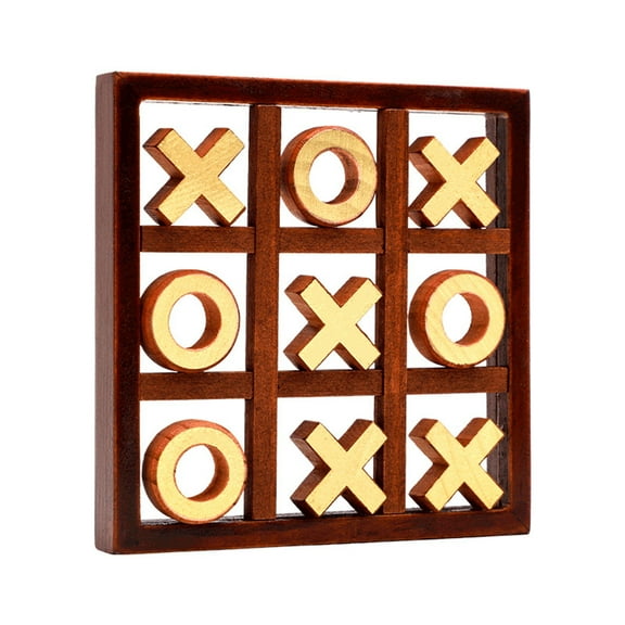 SPOORYYO Noughts And Crosses Board Game, Educational Indoor Game, Compact Mini Travel Size, Strategy Learning, Gift For Gatherings