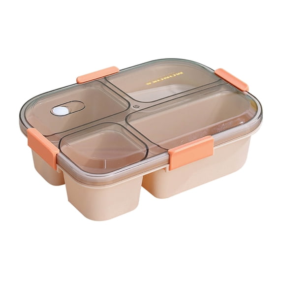 SPOORYYO Office Worker's Lunch Box - Microwave Safe Bento Box with Sectional Design, Leakproof Fresh-keeping Container, Food Grade Material, 1550ml Capacity
