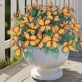 thumbnail image 1 of SPOORYYO Outdoor Artificial Flowers 7-Head Decorative Waterproof Holiday Arrangement for Vase Bouquet, 1 of 6