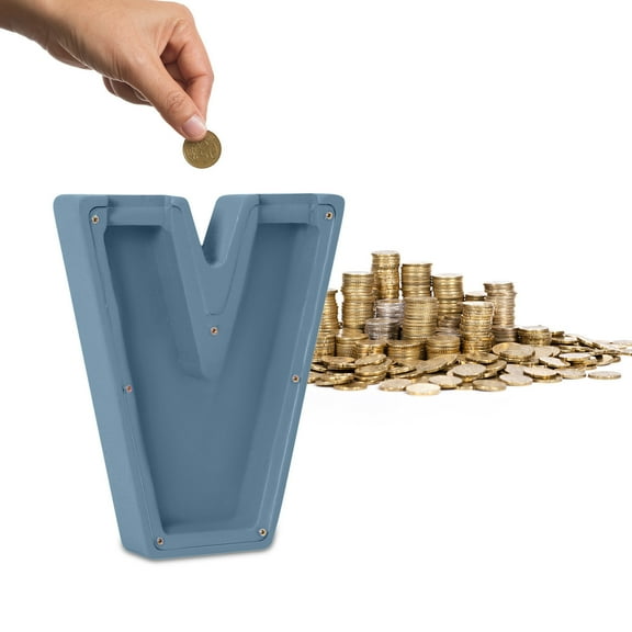 SPOORYYO Personalized Wooden Coin Bank with Colored Letters - Educational Money Saver for Kids, Transparent Panel, Customizable Text, Home Decoration & Perfect Christmas Birthday Gift