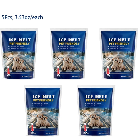 SPOORYYO Pet Safe Snow Melter, Fast Acting Ice Melt Formula for Driveway Sidewalk, Non Irritating to Paws, Odor Free, Home and Public Area Use