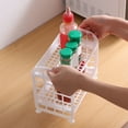 thumbnail image 1 of SPOORYYO Plastic Shelf Desktop Organizer - Double-layer Hollowed Out Shelf for Kitchen and Bathroom, 1 of 6
