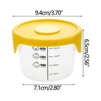 SPOORYYO Portable Baby Food Storage Box with Double Ear Cover, Microwave and Steam-Safe Container for Nutritious Complementary Meals