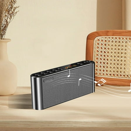 SPOORYYO Portable Bluetooth Speaker with HiFi Sound, 2600mAh Battery, and FM Radio Function