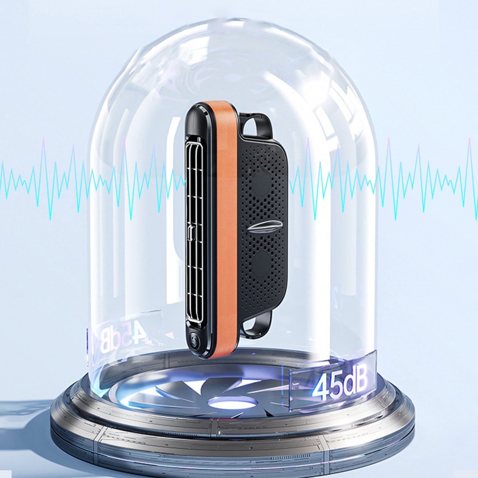 SPOORYYO Portable Car Fan For Backseat USB Powered Car Seat Fan Cooling Air Fan For Car Vehicle Fan For Back Seat Car Back Seat Cooling Fan Car USB Fan For Rear Seat