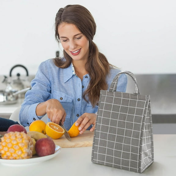 SPOORYYO Portable Lunch Box Bag, Bento Bag, Thickened Aluminum Foil Insulation Portable Lunch Bag for Students and Office Workers with Enhanced Aluminum Foil Insulation