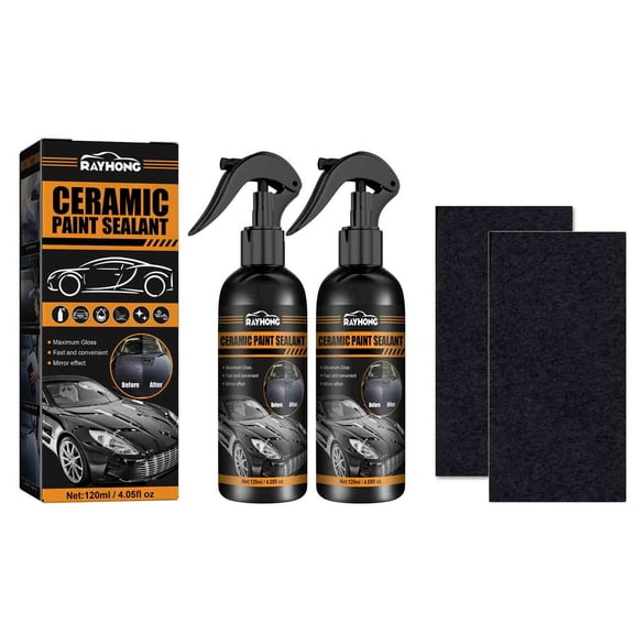 SPOORYYO RapidCeramic Coating for Cars - Nano Ceramic Paint Sealant Polish Spray - Durable Shine and Protection Against Scratches, High Temperature - Repair Spray 120ml