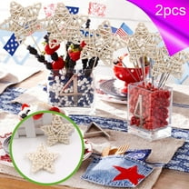 SPOORYYO Rattan Woven Star Vase Filler - Decorative Wicker Balls for Home Decor, Wedding Centerpieces, Christmas Tree Ornaments & Pet Toys