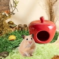 thumbnail image 1 of SPOORYYO Reindeer Design Half Enclosed Pet Bed Safe Warm Breathable Nest for Small Animals Hamsters Guinea Pigs Squirrels Hedgehogs Rabbits, 1 of 6