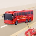 thumbnail image 1 of SPOORYYO Remote Control Bus Toy Car, 1:30 Scale Simulation Model with LED Lights, Four Way Driving, User Friendly Remote Controller, 1 of 6
