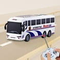 thumbnail image 1 of SPOORYYO Remote Control Bus Toy Car, 1:30 Scale Simulation Model with LED Lights, Four Way Driving, User Friendly Remote Controller, 1 of 6