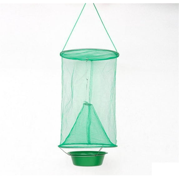 SPOORYYO Reusable Outdoor Horse Fly Catcher with Rain Cover - 6 Pack, Effective for Porches, Yards, Farms, Gardens, and Stables, Easy to Use with Bait Tray and Foldable Design