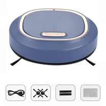 SPOORYYO Robot Vacuum And Mop Combo, Intelligent Sweeping Robot With 2000Pa Strong Suction Dual Rotating Brushes Low Profile Design For Hard Floors And Pet Hair USB Charging 80 Mins Runtime