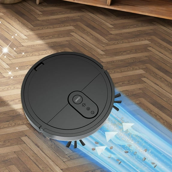 SPOORYYO Robot Vacuum And Mop Combo Pet Hair Suction 1000-1499Pa 20x20x5.5CM 3-in-1 Intelligent Sweeping Mopping 90-120m² 60min Battery Quiet 50Hz Smart Home Floor Cleaner
