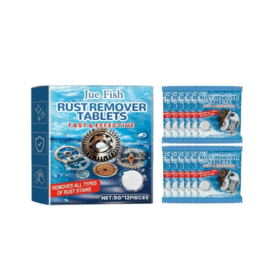 SPOORYYO Rust Remover Fast Acting Multi-Surface Rust Remover - Ideal for Indoor and Outdoor Use on Driveways, Patios, Tile Walls, Bathrooms - Wipe and Clean Effortlessly