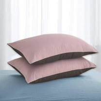 SPOORYYO Set Of 2 Standard Pillow Shams 48x74cm/18.9x29.13in, Cotton Soft Breathable Pillow Covers with Envelope Closure, Multicolor for Bedroom/Living Room/Sofa (Pillows Not Included)