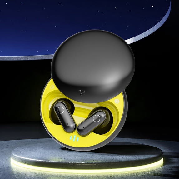 SPOORYYO Short Stem True Wireless Earbuds, Semi In Ear Bluetooth 5.4 Earphones, Low Latency, High Battery Life, Portable Mini Wireless Earphones