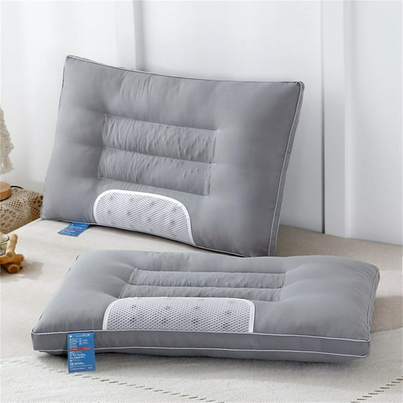 SPOORYYO Single/Double Bed Magnetic Pillow Core - 3D Cervical Neck Support, Moisture-Absorbing Knitted Fabric, Standard Size 42x65cm