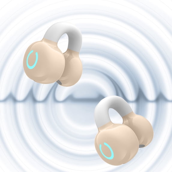 SPOORYYO Single Ear Bluetooth Headset, Open Ear Comfort Headphones with 33ft Stable Range, 10 Hour Playback, Low Latency for Workouts Gaming Multitasking