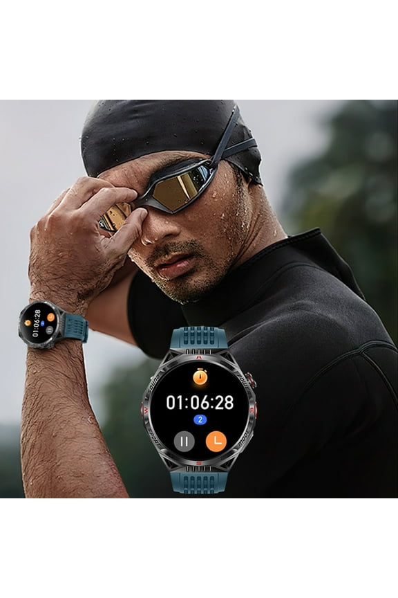 Smart Sports Watch with HD DisplayBluetooth CallingLifeCustomizable DialsIP68 WaterproofTouch Screen & ButtonsMulti-Language Support