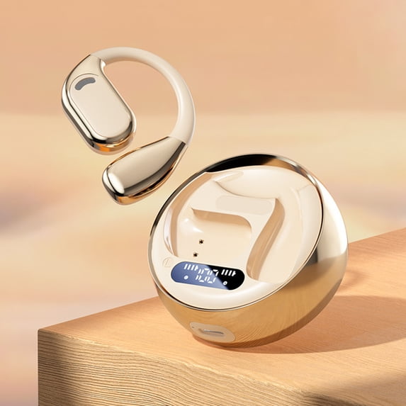 SPOORYYO Smart Translation Earphones Wireless Bluetooth Open Noise Canceling Headphones with Screen No In-ear Multi-language Real-time Translation