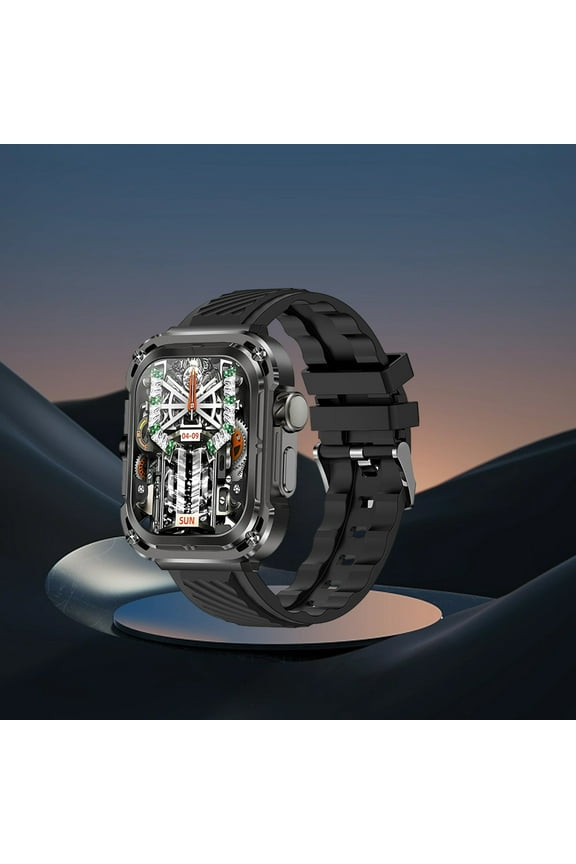 Smart Wearable Watch with HD Rectangular Screen, Wireless Magnetic Charging, NFC Control, IP68 Waterproof, Bluetooth 5.3, Multifunctional Fitness Tracker for Men and Women