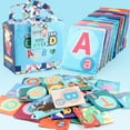 thumbnail image 1 of SPOORYYO Soft Alphabet Cards for Babies - Educational Letter Flash Cards with Storage Bag, Early Learning Enlightenment Toy, 26 Pieces, Durable & Washable, Prepare for Kindergarten, 1 of 9