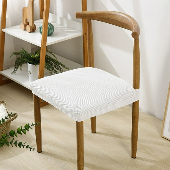 SPOORYYO Soft Stretch Spandex Slipcovers Corn Grain Texture Chair Seat Cushions Washable Removable for Office Dining Room Bar Wedding
