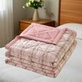 thumbnail image 1 of SPOORYYO Soft Thin Comforter for Summer Air-Conditioned Sleeping Machine Washable Four Season Comforter Single Double Blanket, A, 100x150CM, 1 of 6
