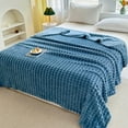 thumbnail image 1 of SPOORYYO Soft Warm Cozy Striped Throw Blanket, Upgraded Heavy Fabric, Lightweight Breathable, All-Season Use, Decorative Giftable, Easy Care Machine Washable, 1 of 6