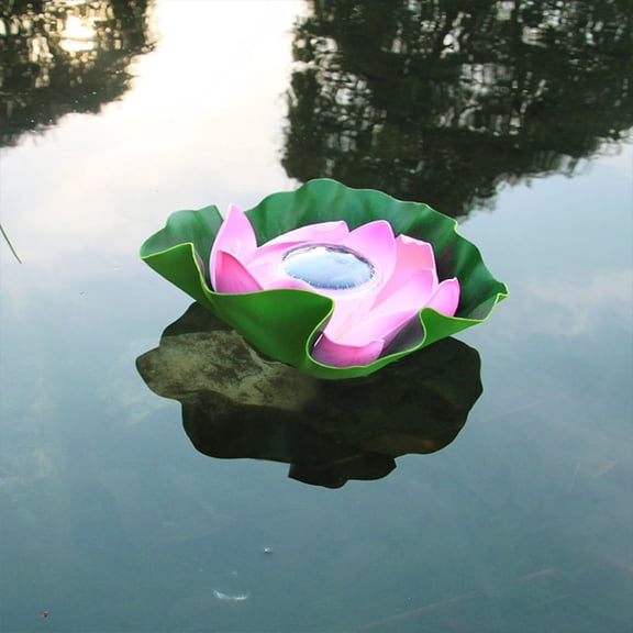 SPOORYYO Solar LED Lotus Lights for Rivers and Ponds, Outdoor Scenic Decoration, Ornamental Lotus Lights for Monasteries