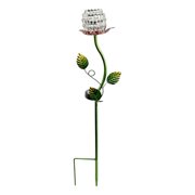 SPOORYYO Solar Powered Wrought Iron Flower Garden Stake Light, Scottish Thistle Design for Outdoor Decor and Ambient Lighting