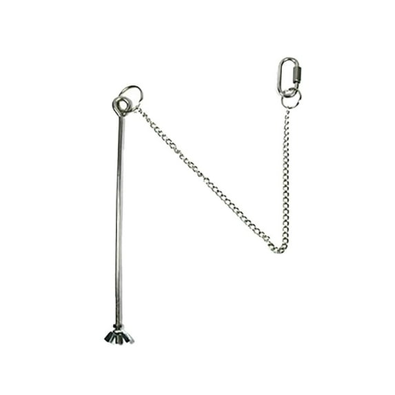 SPOORYYO Stainless Steel Hanging Chicken Feeder - Vegetable Skewer for Poultry, Durable and Easy to Use with Chain and Hook