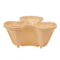 SPOORYYO Strawberry Pot Three-Petal Flower Pot Multi-Layer Superimposed Cultivation Pot Vegetable and Fruit Planting Pot Pastoral Balcony Garden Plastic Potted Plant