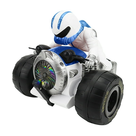 SPOORYYO Stunt Motorcycle Toy Rotating Motorcycle Roboter Lighting Toy 360 Degree Tricks Effects
