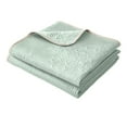 thumbnail image 1 of SPOORYYO Summer Cooler Pad Lightweight Breathable Soft Knitted Quilt Double Side Cooler Blanket Wind Conditioner Quilt Machine Washable Easy to Clean for Hot Sleepers Couch,Mint Green, 150x200CM, 1 of 6
