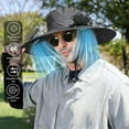 thumbnail image 1 of HOZVOMI Summer Fisherman Hat with Solar USB Charging Fan for Outdoor Activities, Sun Protection, Comfortable and Breathable Design, 1 of 6