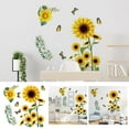 thumbnail image 1 of SPOORYYO Sunflower Wall Stickers - Removable PVC Decor for Living Room and Bedroom, 1 of 9